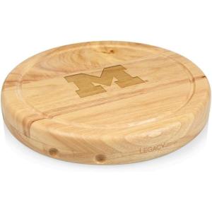 PICNIC TIME NCAA Circo Cheese Board and Knife Set – Charcuterie Board Set – Wood Cutting Board(Michigan Wolverines)