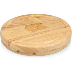 PICNIC TIME NCAA Circo Cheese Board and Knife Set – Charcuterie Board Set – Wood Cutting Board(North Carolina Tar Heels)