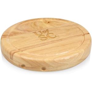 PICNIC TIME NCAA Circo Cheese Board and Knife Set – Charcuterie Board Set – Wood Cutting Board(South Carolina Fighting Gamecocks)
