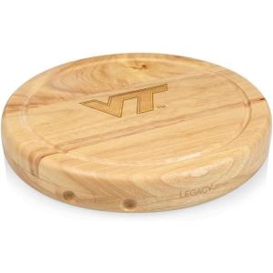PICNIC TIME NCAA Circo Cheese Board and Knife Set – Charcuterie Board Set – Wood Cutting Board(Virginia Tech Hokies)