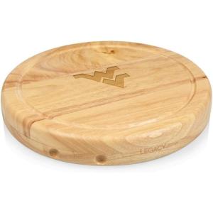 PICNIC TIME NCAA Circo Cheese Board and Knife Set – Charcuterie Board Set – Wood Cutting Board(west-va-mountaineers)