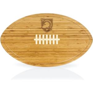 PICNIC TIME NCAA Football Cheese Board – Novelty Charcuterie Board – Serving Platter, Cheese Boards Charcuterie Boards, Wood Cutting Board, (Bamboo)(Army Black Knights)