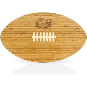 PICNIC TIME NCAA Football Cheese Board – Novelty Charcuterie Board – Serving Platter, Cheese Boards Charcuterie Boards, Wood Cutting Board, (Bamboo)(Florida Gators)