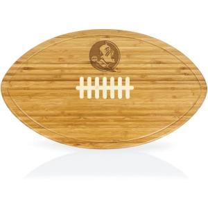 PICNIC TIME NCAA Football Cheese Board – Novelty Charcuterie Board – Serving Platter, Cheese Boards Charcuterie Boards, Wood Cutting Board, (Bamboo)(Florida State Seminoles)