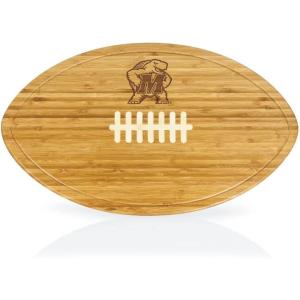 PICNIC TIME NCAA Football Cheese Board – Novelty Charcuterie Board – Serving Platter, Cheese Boards Charcuterie Boards, Wood Cutting Board, (Bamboo)(Maryland Terps)