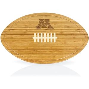 PICNIC TIME NCAA Football Cheese Board – Novelty Charcuterie Board – Serving Platter, Cheese Boards Charcuterie Boards, Wood Cutting Board, (Bamboo)(Minnesota Golden Gophers)
