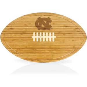 PICNIC TIME NCAA Football Cheese Board – Novelty Charcuterie Board – Serving Platter, Cheese Boards Charcuterie Boards, Wood Cutting Board, (Bamboo)(North Carolina Tar Heels)