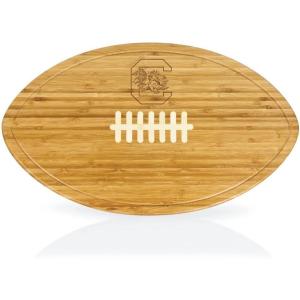 PICNIC TIME NCAA Football Cheese Board – Novelty Charcuterie Board – Serving Platter, Cheese Boards Charcuterie Boards, Wood Cutting Board, (Bamboo)(South carolina gamecocks)