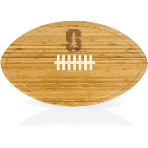 PICNIC TIME NCAA Football Cheese Board – Novelty Charcuterie Board – Serving Platter, Cheese Boards Charcuterie Boards, Wood Cutting Board, (Bamboo)(Stanford Cardinal)