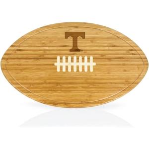 PICNIC TIME NCAA Football Cheese Board – Novelty Charcuterie Board – Serving Platter, Cheese Boards Charcuterie Boards, Wood Cutting Board, (Bamboo)(Tennessee Volunteers)