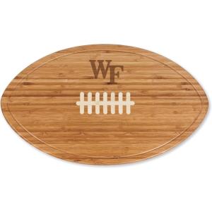 PICNIC TIME NCAA Football Cheese Board – Novelty Charcuterie Board – Serving Platter, Cheese Boards Charcuterie Boards, Wood Cutting Board, (Bamboo)(Wake Forest Demon Deacons)
