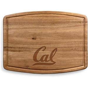 PICNIC TIME NCAA Ovale Acacia Cutting Board, Charcuterie Board Set with Juice Groove for SpillS, Wood Serving Platte, (Acacia Wood)(Cal Bears)