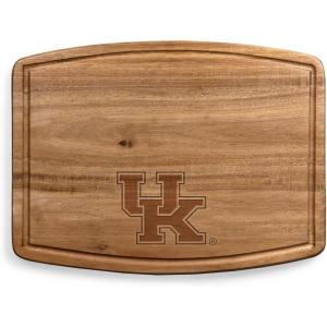 PICNIC TIME NCAA Ovale Acacia Cutting Board, Charcuterie Board Set with Juice Groove for SpillS, Wood Serving Platte, (Acacia Wood)(Kentucky Wildcats)