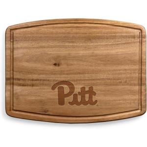 PICNIC TIME NCAA Ovale Acacia Cutting Board, Charcuterie Board Set with Juice Groove for SpillS, Wood Serving Platte, (Acacia Wood)(Pittsburgh Panthers)