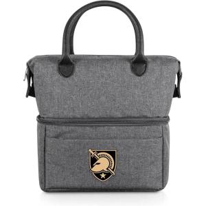 PICNIC TIME NCAA Unisex-Adult NCAA Urban Lunch Bag, Cooler Lunch Tote, Insulated Lunch Bag(Gray with Black Accents)
