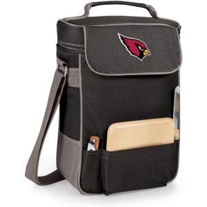 PICNIC TIME NFL Duet Tote, Insulated Wine Bag with Cheese Board(Black)