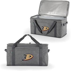PICNIC TIME NHL Anaheim Ducks 64 Can Collapsible Cooler, Large Insulated Soft Cooler Bag, Portable Beach Cooler with Shoulder Strap(Anaheim Ducks)