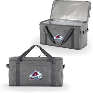 PICNIC TIME NHL Anaheim Ducks 64 Can Collapsible Cooler, Large Insulated Soft Cooler Bag, Portable Beach Cooler with Shoulder Strap(Colorado Avalanche)