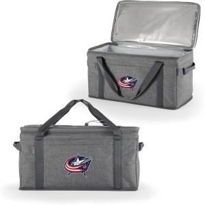 PICNIC TIME NHL Anaheim Ducks 64 Can Collapsible Cooler, Large Insulated Soft Cooler Bag, Portable Beach Cooler with Shoulder Strap(Columbus Blue Jackets)