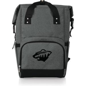 PICNIC TIME NHL Anaheim Ducks OTG Roll-Top Cooler Backpack(Minnesota Wild)