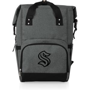 PICNIC TIME NHL Anaheim Ducks OTG Roll-Top Cooler Backpack(Seattle Kraken)