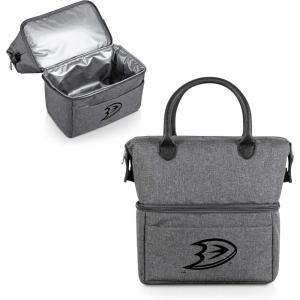 PICNIC TIME NHL unisex-adult NHL Urban Lunch Bag, Cooler Lunch Tote, Insulated Lunch Bag(Gray with Black Accents)