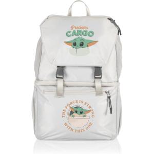 PICNIC TIME Star Wars Tarana Backpack Cooler made with Recycled Material, Soft Cooler Backpack, Upcycled Cooler Bag, (Halo Gray)(Star Wars Mandalorian Grogu – Halo Gray)