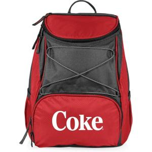 Picnic TIME Coca-Cola Emoji PTX Backpack Cooler, Soft Cooler Backpack, Insulated Lunch Bag, (Red with Gray Accents)(Coca-Cola Coke – Red with Gray Accents)