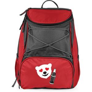 Picnic TIME Coca-Cola Emoji PTX Backpack Cooler, Soft Cooler Backpack, Insulated Lunch Bag, (Red with Gray Accents)(Coca-Cola Emoji – Red with Gray Accents)