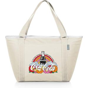 Picnic TIME Coca-Cola Unity Buy The World A Coke Topanga Tote Cooler Bag, Soft Cooler Bag, Picnic Cooler, (Sand)