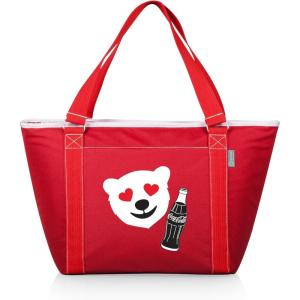 Picnic TIME Coca-Cola Unity Love Topanga Tote Cooler Bag, Soft Cooler Bag, Picnic Cooler(Coca-Cola Emoji – Red)