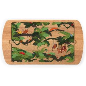 Picnic TIME Disney Princess Frozen 2 Billboard Glass Top Cheese Board, Serving Platter, Cheese Boards Charcuterie Boards, (Parawood)(Disney the Lion King Simba  Timon  Pumbaa – Parawood)