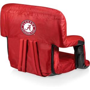 Picnic TIME NCAA Cal Bears Ventura Reclining Stadium Seat with Back Support – Bleacher Seat – Beach Floor Chair(Red)