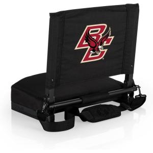 Picnic TIME NCAA Georgia Bulldogs Gridiron Stadium Seat, Lightweight, Portable Folding Chair for Bleachers and Benches, (Black)(Boston College Eagles)