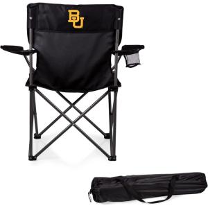 Picnic TIME NCAA PTZ Camp Chair, Picnic Chair, Beach Chair with Carrying Bag, (Black)(Baylor Bears)