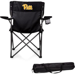 Picnic TIME NCAA PTZ Camp Chair, Picnic Chair, Beach Chair with Carrying Bag, (Black)(Pittsburgh Panthers)