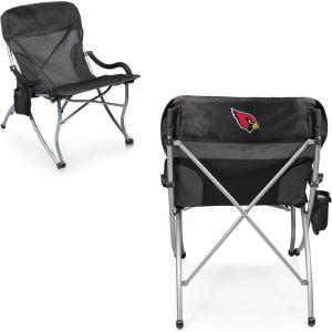 Picnic TIME NFL PT-XL Heavy Duty Camping Chair, XL Beach Chair, 400 lb Capacity Camp Chair(Arizona Cardinals)