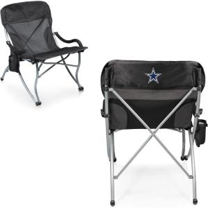 Picnic TIME NFL PT-XL Heavy Duty Camping Chair, XL Beach Chair, 400 lb Capacity Camp Chair(Dallas Cowboys)