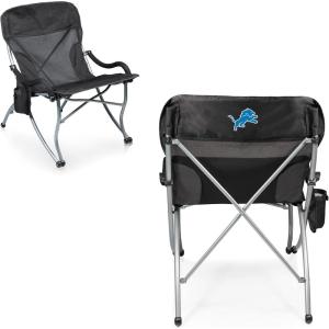 Picnic TIME NFL PT-XL Heavy Duty Camping Chair, XL Beach Chair, 400 lb Capacity Camp Chair(Detroit Lions)