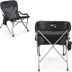 Picnic TIME NFL PT-XL Heavy Duty Camping Chair, XL Beach Chair, 400 lb Capacity Camp Chair(New England Patriots)
