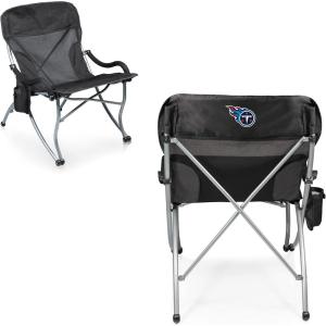 Picnic TIME NFL PT-XL Heavy Duty Camping Chair, XL Beach Chair, 400 lb Capacity Camp Chair(Tennessee Titans)