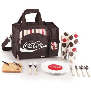 Picnic Time Coca-Cola Malibu Insulated Cooler Tote, Moka
