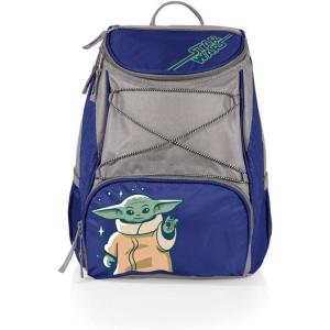 Star Wars PTX Backpack Cooler – Soft Cooler Backpack – Insulated Lunch Bag(Star Wars Mandalorian Grogu – Navy Blue)