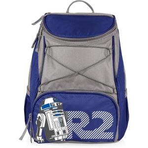 Star Wars PTX Backpack Cooler – Soft Cooler Backpack – Insulated Lunch Bag(Star Wars R2-d2 – Navy Blue With Gray Accents)