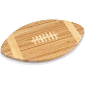 TOSCANA – a Picnic Time brand Touchdown Football Cheese Board, Novelty Charcuterie Board, Serving Platter, Cheese Boards Charcuterie Boards, Wood Cutting Board, (Bamboo)