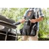 PICNIC TIME NCAA Cal State Fullerton Titans BBQ Apron Tote Pro Grill Set, Heavy Duty BBQ Apron for Men with BBQ Accessories, Cooking Apron with BBQ Tools, (Black with Gray Accents)