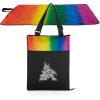 PICNIC TIME NHL Vista Outdoor Picnic Tote, Beach, Camping Blanket(Rainbow With Black)