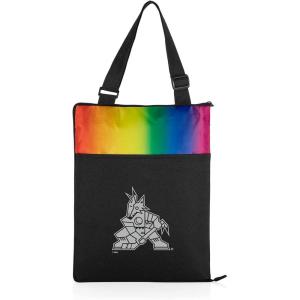 PICNIC TIME NHL Vista Outdoor Picnic Tote, Beach, Camping Blanket(Rainbow With Black)