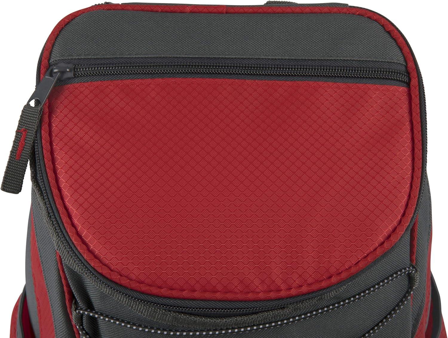 image:imagePICNIC TIME PTX Backpack Cooler Modern Backpack Cooler with 20Can Capacity Fully Insulated Outdoor Lunch Bag with Water Resistant Interior Pockets Padded Straps Black with Gray AccentsRed with Gray Accents