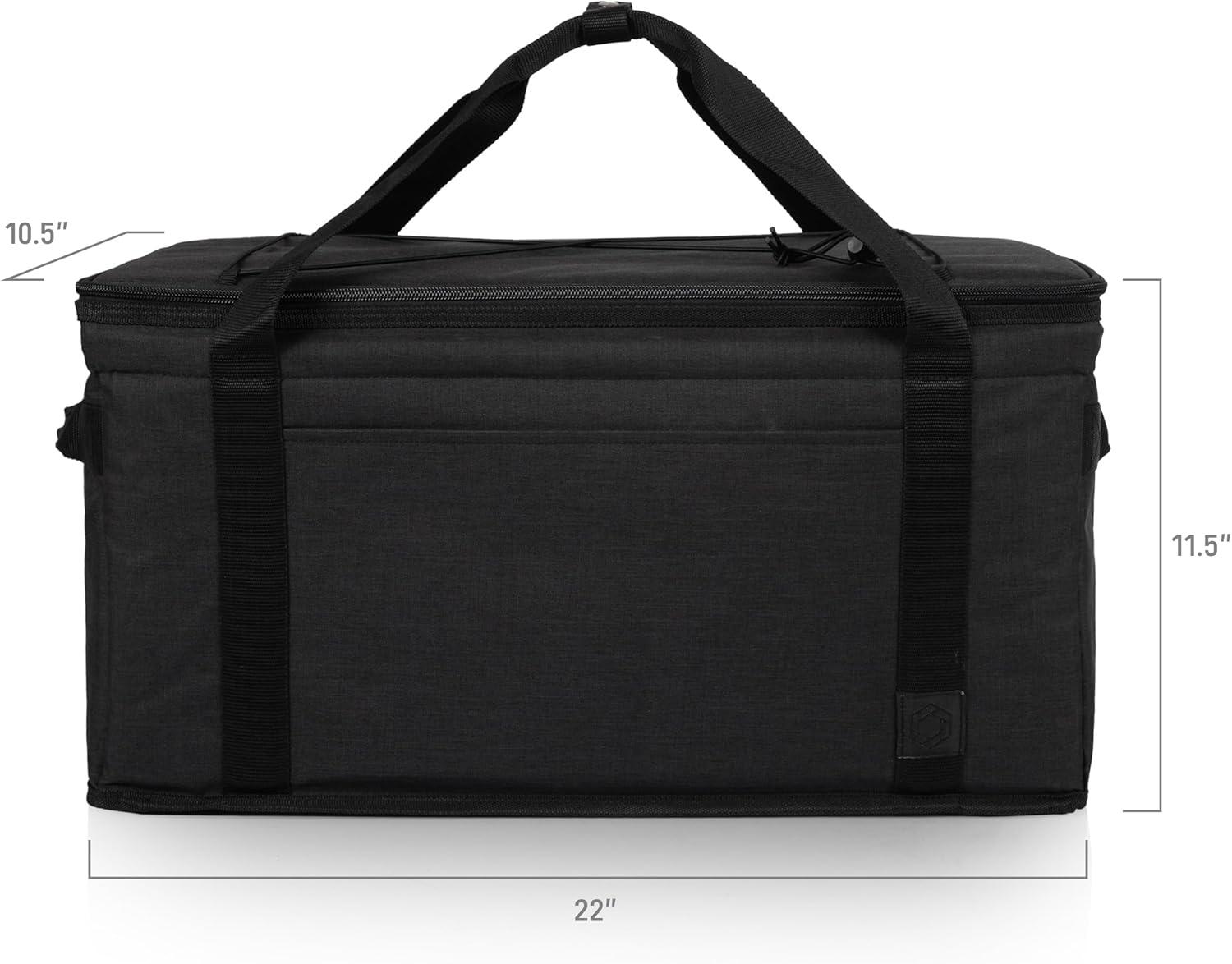image:imagePicnic TIME 64 Can Collapsible Cooler Large Insulated Soft Cooler Bag Portable Beach Cooler with Shoulder StrapBlack